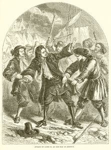 Attack on James II at the Isle of Sheppey by English School