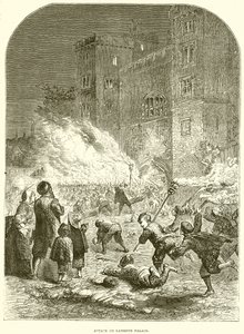 Attack on Lambeth Palace by English School