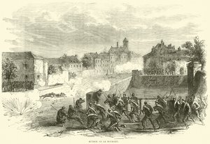 Attack on Le Bourget, October 1870 by English School