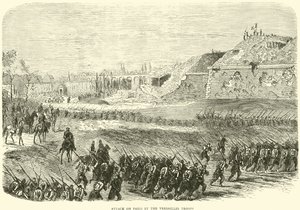 Attack on Paris by the Versailles Troops, March 1871 by English School
