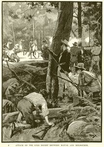 Attack on the Gold Escort between McIvor and Melbourne by English School