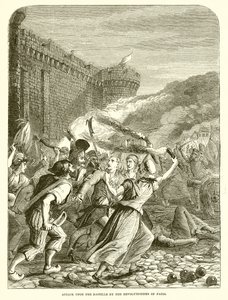 Attack Upon the Bastille by the Revolutionists of Paris by English School