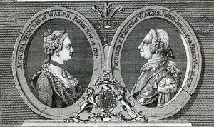 Augusta, Princess of Wales and Frederick Louis, Prince of Wales, memorial from the Gentleman