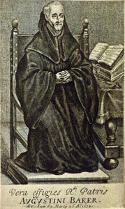 Augustini Baker, frontispiece from Holy Wisdom, printed in 1634
