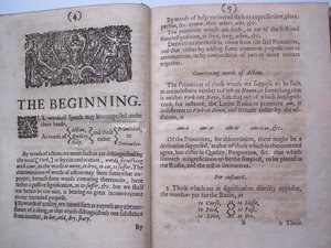 Pages from The Ground-Work, or Foundation Laid, for the Framing of a New Perfect Language: and an Universal or Commonwriting by Francis Lodowyck, Published in London, 1652