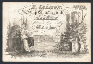 B Salmon, ship chandler and mealman by English School