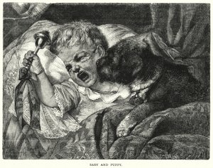 Baby and Puppy