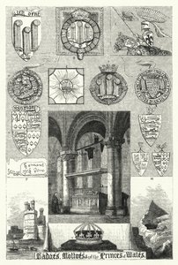Badges, Mottoes etc of the Princes of Wales by English School