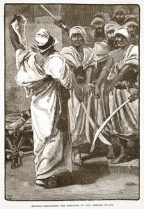Bagaeus Delivering His Messages to the Persian Guard by English School