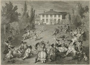 Bagnigge Wells House and Tea Gardens by English School