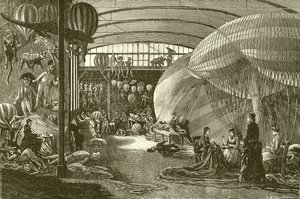 Balloon factory at Paris