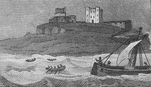 Bamborough Castle by English School