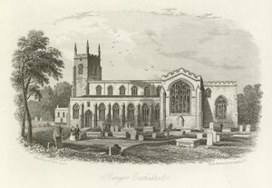 Bangor Cathedral, North Wales by English School