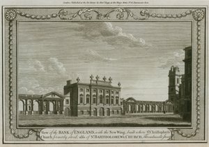 Bank of England, West Wing added by Sir Robert Taylor, 1783 by English School