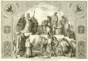 Baptism of Witukind, the Saxon Chief by English School