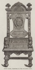 Bardic Chair, presented to the Successful Bard by English School