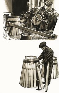 Barrels of Oak by English School