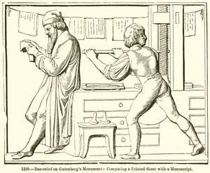 Bas-Relief on Gutenberg