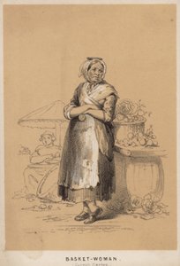 Basket woman of Covent Garden by English School