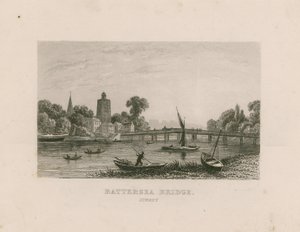 Battersea Bridge, Surrey by English School