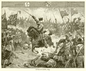 Battle of Naseby, 1645 by English School