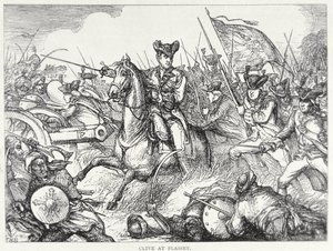 Battle of Plassey by English School
