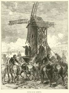 Battle of St Quentin by English School