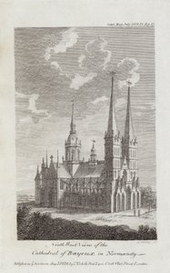 Bayeux Cathedral, Normandy, 1819 by English School