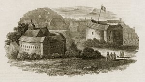 Bear Garden and Globe Theatre, Southwark, London, c.1600 by English School