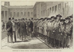 Bicentenary of Chelsea Hospital, Duke of Cambridge inspecting the Pensioners by English School
