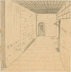 Birdcage Walk at Newgate Prison by English School