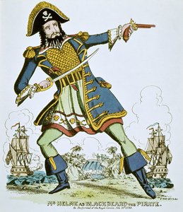 Blackbeard the pirate by English School