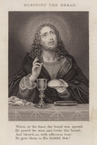 Blessing the bread by English School
