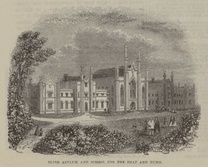 Blind Asylum and School for the Deaf and Dumb by English School