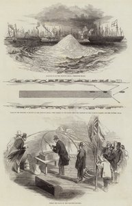 Blowing Up of the Whiting Shoal at Limehouse Reach by English School