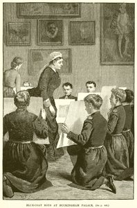 Blue-Coat Boys at Buckingham Palace by English School
