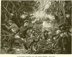 Bluejackets clearing out the Congo Pirates by English School