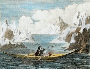 Boat of a Greenland Man, c. 1779 by English School
