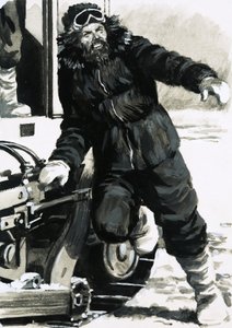 Bob Thomson jumped out onto the ice of Antarctica