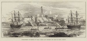 Bombardment of Mombasa by HMS Nassau and Rifleman and Boats of HMS London
