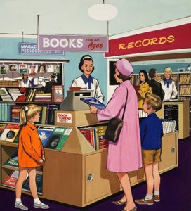 Book Shop Saleswoman by English School