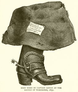 Boot Worn by Captain Lench at the Battle of Worcester, 1651