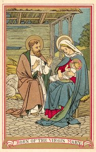 Born of the Virgin Mary by English School
