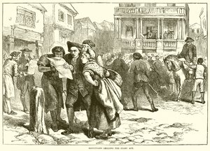 Bostonians reading the Stamp Act by English School