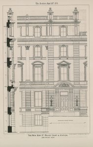 Bow Street Police Court and Station by English School