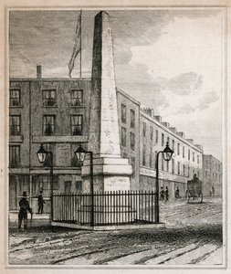 Brass Crosbys Obelisk by English School