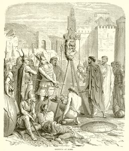 Brennus at Rome by English School