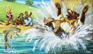 Brer Bear Falling in the River