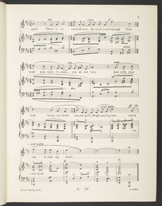 Bright smiling Eyes. Rondeau (Song) The words from the French of Christine de Pisan by Gilbert Pass, by Gilbert A. Alcock by English School