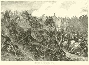 Bringing Up the Prussian Guns, August 1870 by English School